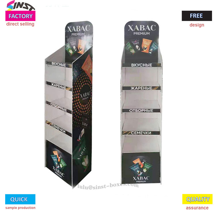 Stand Display Lantai Kacang Karton