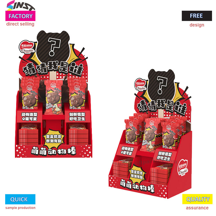 Kotak Tampilan Pet Snack Cardboard PDQ